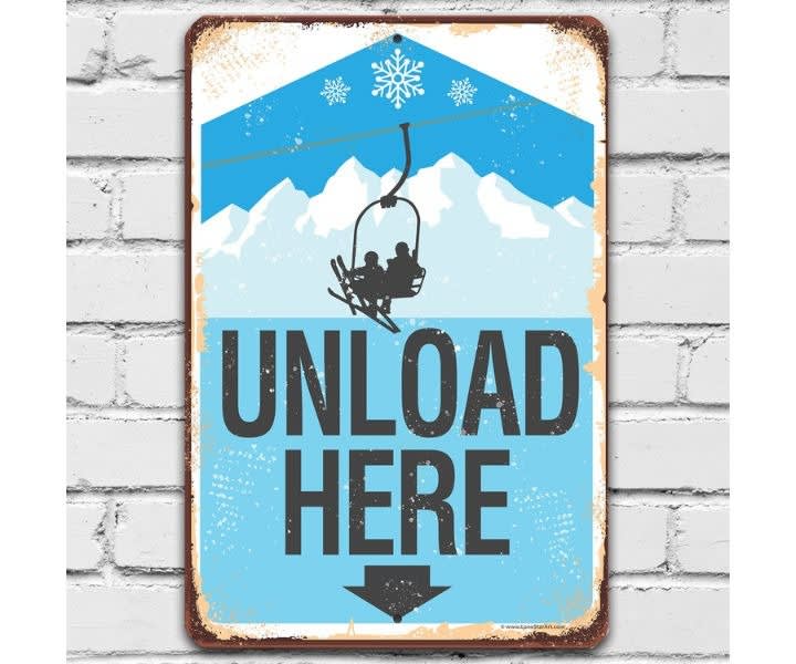 Vintage Ski Lift Sign - Indoor/Outdoor Metal Decor product review