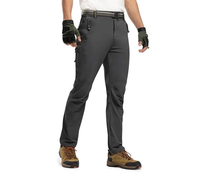 TBMPOY Men's Lightweight Hiking Pants with Belt 5 Zip Pockets product review