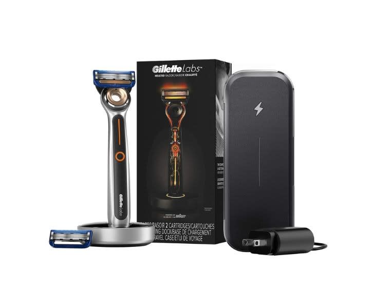 Gillette Heated Razor for Men, Deluxe Travel Shave Kit product review