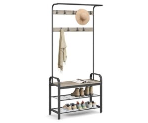 VASAGLE Coat Rack, Hall Tree with Shoe Bench for Entryway Review: Is It Worth It?