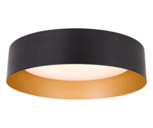 Bargeni 12.5" LED Flush Mount Ceiling Light, Matte Black/Gold Review: Is It Worth It?