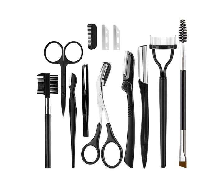 KINGMAS Eyebrow Razor, 9 in 1 Eyebrow Kit product review