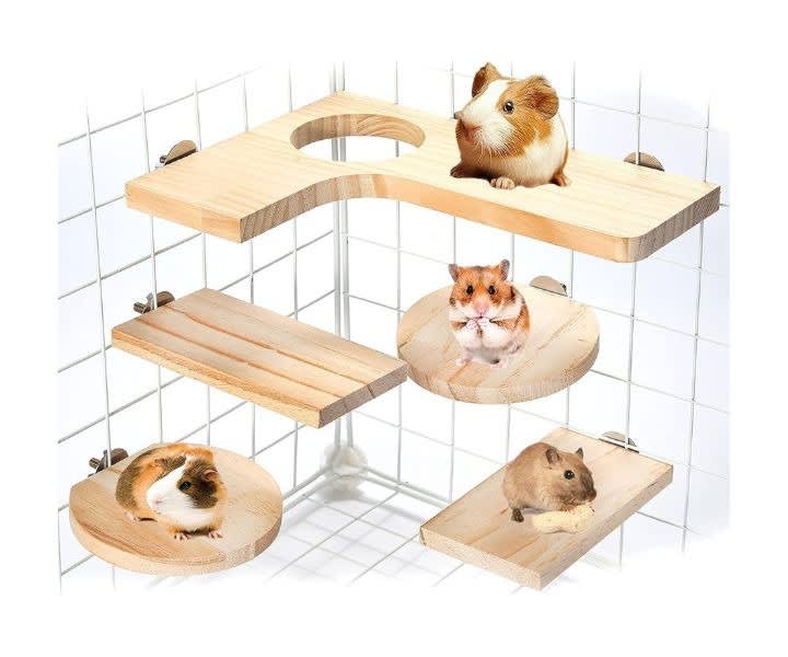 Hamster Cage Accessories Wooden Platform Chinchilla product review