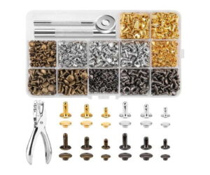 480 Sets Rivets for Leather, Leather Rivet Kit, 4 Colors 3 Sizes Leather Rivets and Snaps Review: What You Need to Know