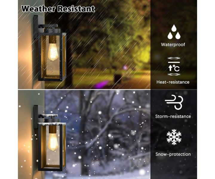 Outdoor Wall Light Fixtures Exterior Waterproof Lanterns product review