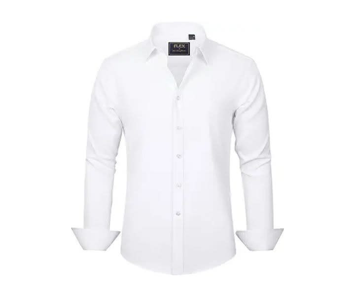 J.VER Men's Dress Shirts Solid Long Sleeve Wrinkle-Free Formal product review