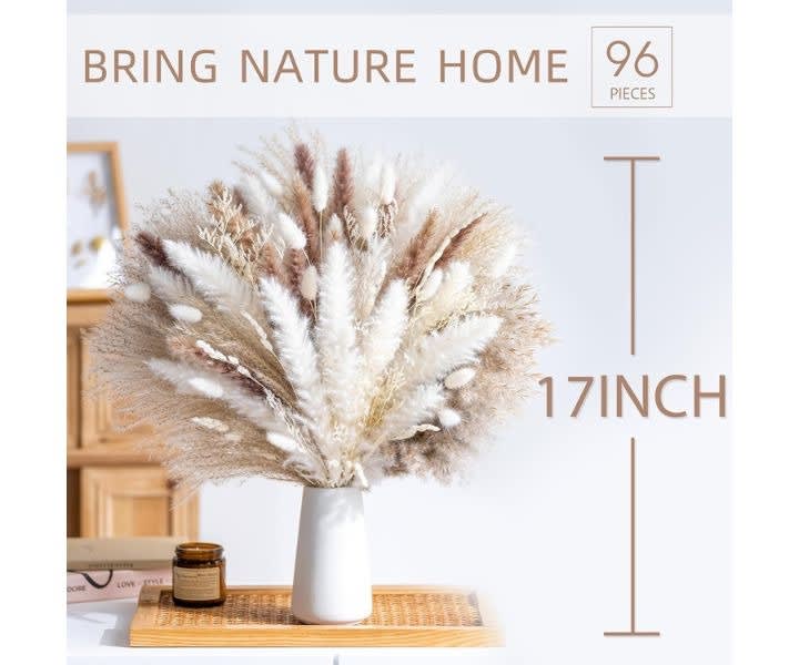 96PCS Dried Pampas Grass Bouquet Boho Wedding & Decor product review