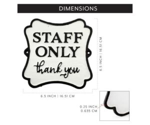 Is AuldHome Cast Iron Staff Only Sign – Business Door Sign Worth It? Full Review