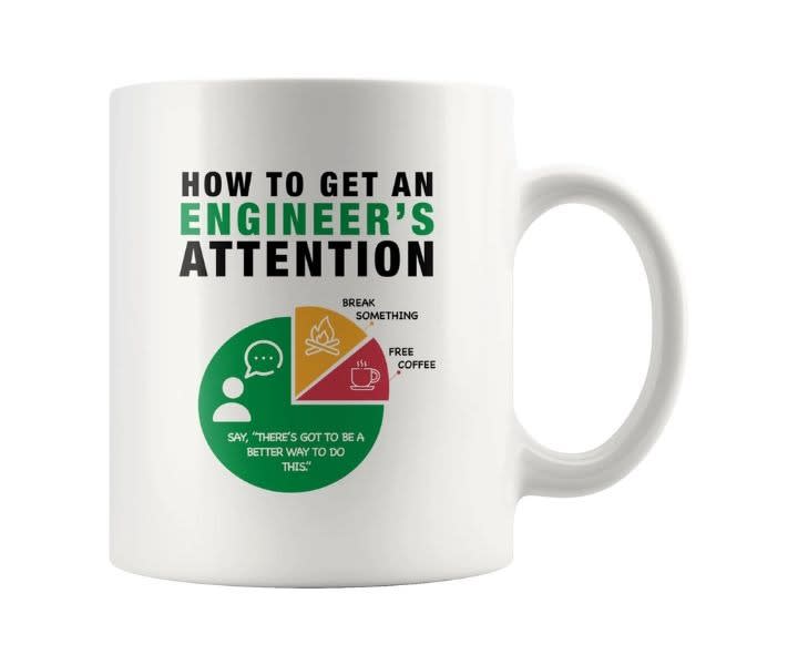 How To Get An Engineer's Attention Funny Coffee Mug product review