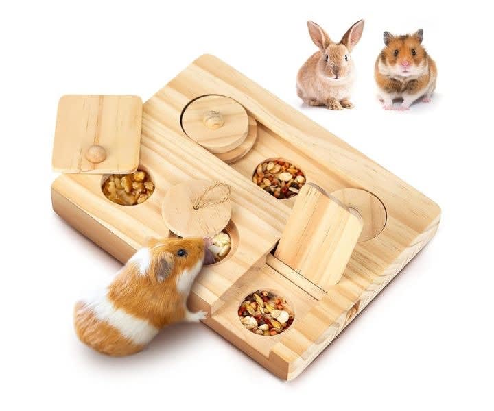 Guinea Pig Foraging Toys, 6 in-1 Hamsters Wooden Interactive Toys product review