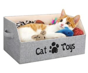 Large Cat Toy Box Cat Toy Storage Basket 2X Thicker Foldable Sturdy Review: What You Need to Know