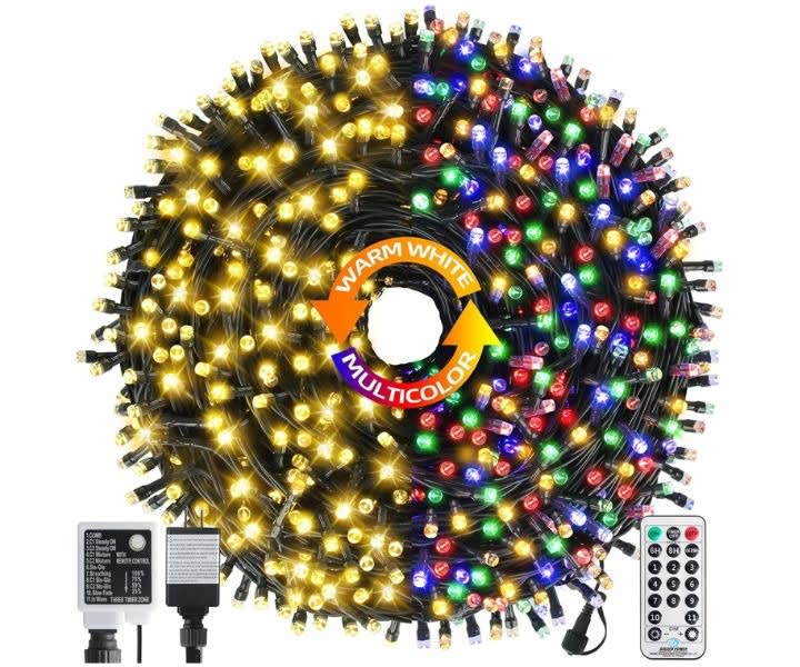 262FT 800 LED Color Changing Christmas Lights, Waterproof product review