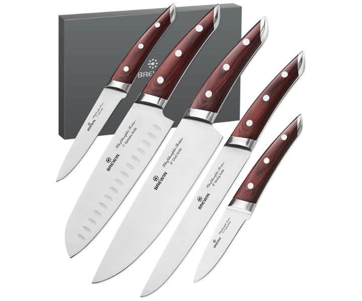 CHEFILOSOPHI 5-Piece Professional Chef Knife Set product review