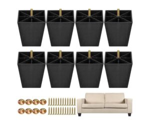 TURSTIN 4 Inch Plastic Furniture Legs
