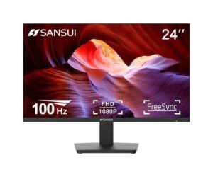 SANSUI Monitor 24 Inch 100Hz PC Monitor, HDMI VGA | VESA Mount Review: Is It Worth It?