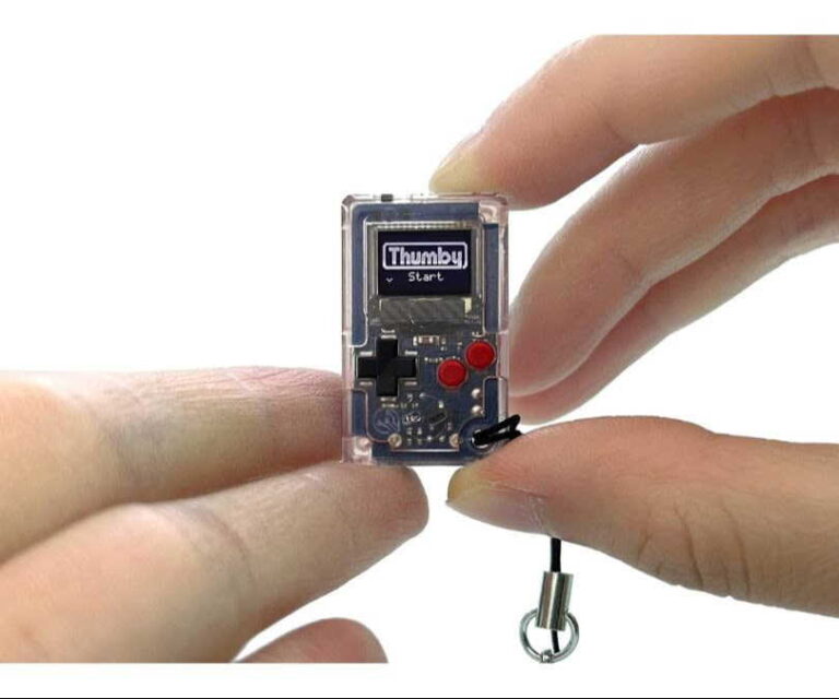 TinyCircuits Thumby Clear Mini Console, Playable Keychain, STEM product review