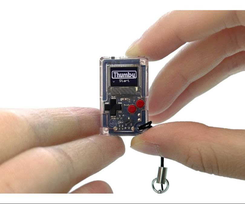 TinyCircuits Thumby Clear Mini Console, Playable Keychain, STEM product review