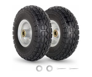 4.10/3.50-4" Flat Free Tire and Wheel