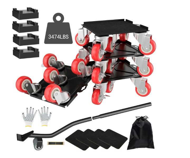 Furniture Dolly with 5 Wheels, Heavy Duty Carbon Steel product review