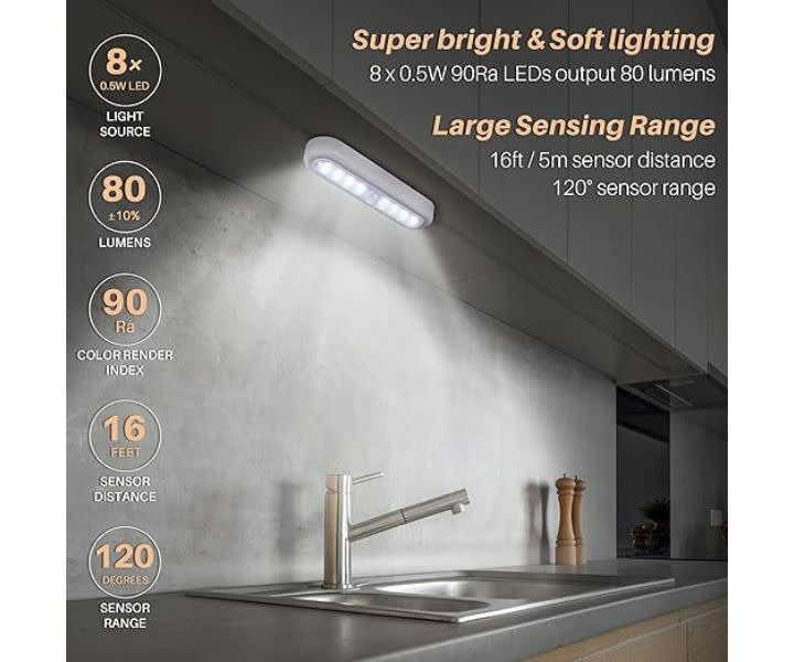 STAR-SPANGLED 3-Pack 7” Motion Sensor LED Lights Battery product review