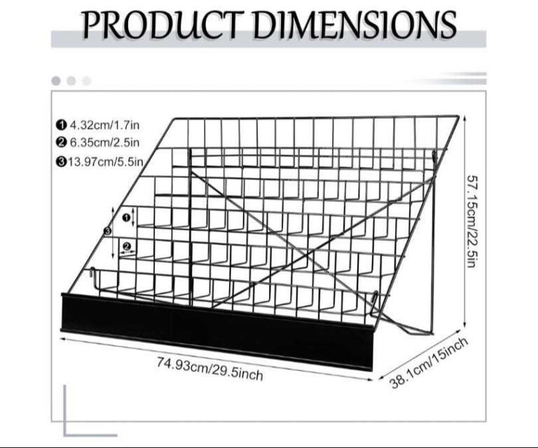 Queekay 6-Tier Wire Countertop Rack for Comics & Magazines product review