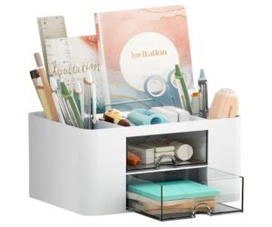 Marbrasse Pen Organizer with 2 Drawers, 5 Compartments Desk: Honest Review and Buying Guide