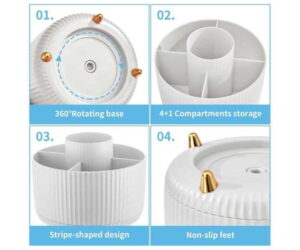 Marbrasse 360° Rotating Desk Organizer, 5 Compartments: Honest Review and Buying Guide