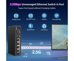YuanLey 6-Port 2.5G Ethernet Switch, 4 x 2.5G Base-T, 2 x 10G: Honest Review and Buying Guide