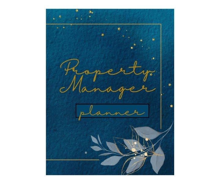 Property Manager Planner: Navy & Gold Floral, Daily & Weekly product review