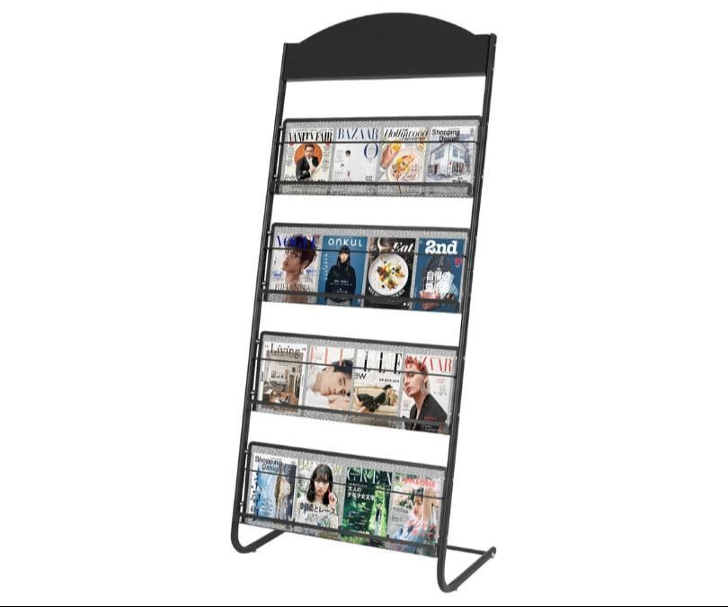 XIDIHF 4-Tier Iron Magazine Rack, 24.8'' Wide, Office Organizer product review