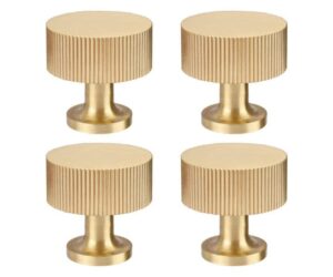 RZDEAL 4pcs Brushed Brass Cabinet Knobs, Modern Design Review: Is It Worth It?