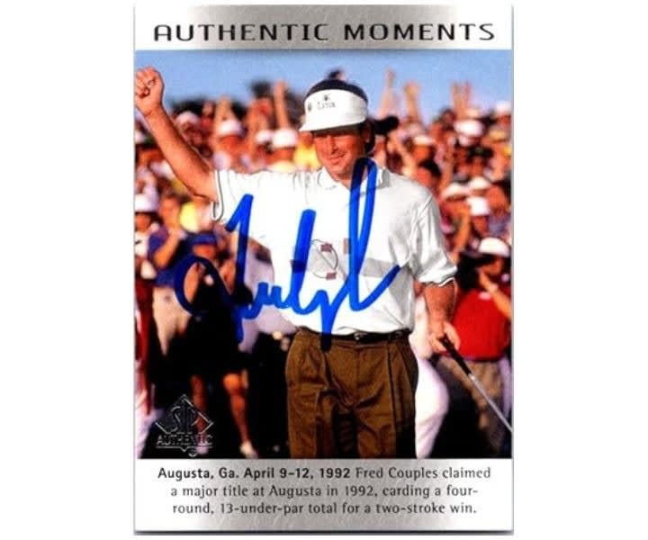 Fred Couples autographed golf card product review