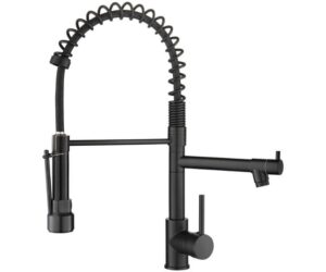AIMADI Black Kitchen Faucet with 2-Function Sprayer and Spring Review: Is It Worth It?