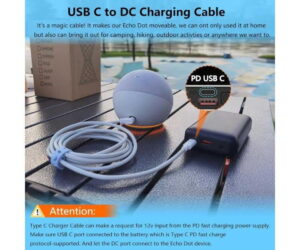15W Power Cord Replacement for Echo Dot 3-5