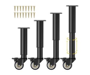 7-12" Adjustable Furniture Legs w/ Swivel Casters Review: Is It Worth It?