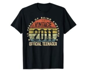 Vintage 2011 Official Teenager 13th Gifts 13 Yr Old T-Shirt Review: Is It Worth It?