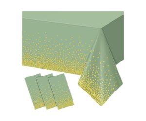 Sage Green and Gold Disposable Tablecloth Set Review: Is It Worth It?