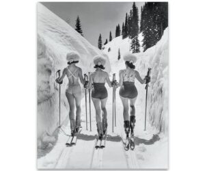 Sexy Women Skiing Vintage Poster - 11x14 Print Review: What You Need to Know