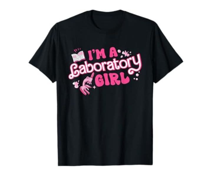 Retro 'I'm a Laboratory Girl' Pink Lab Tech Women's Tee product review