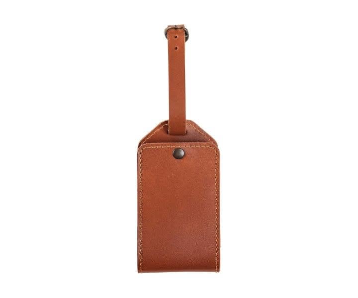 PEGAI Leather Luggage Tag - Cognac product review