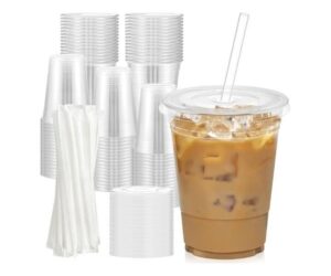 Dealusy 100 Pack - 16 oz Clear Plastic Cups with Lids and Straws Review: Is It Worth It?