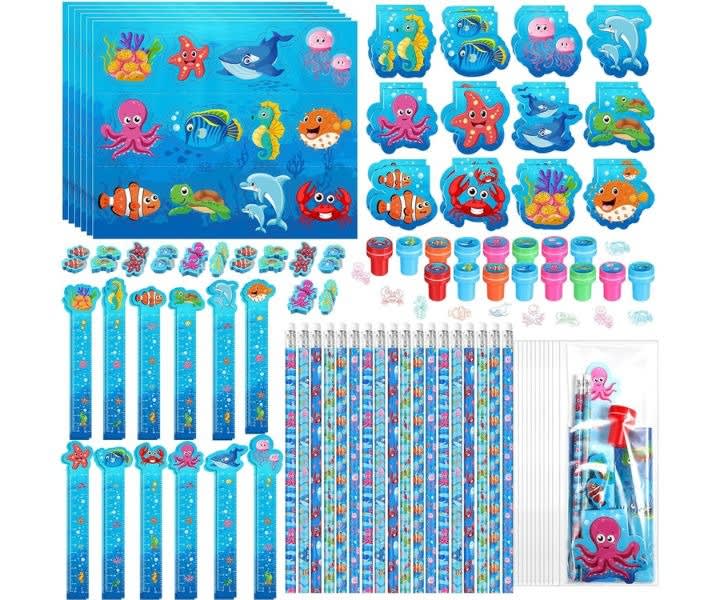 168pcs Ocean-Themed Party Stationery Gift Set product review