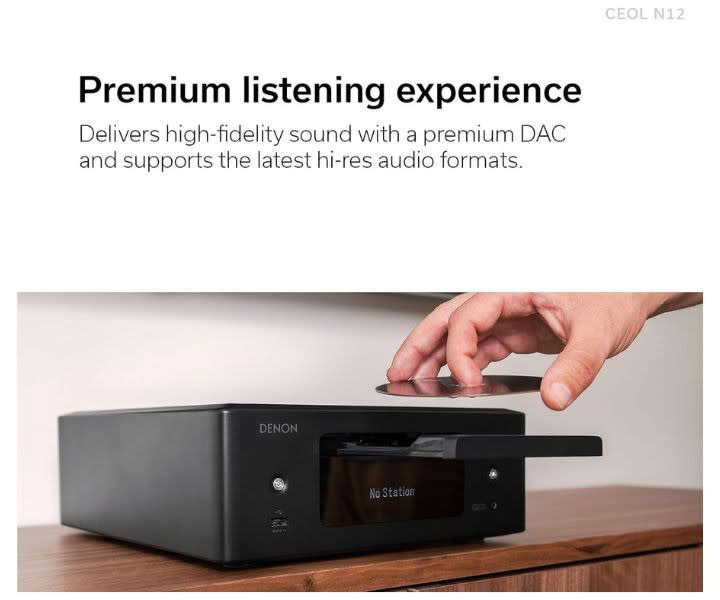 Denon RCD-N12 , Bluetooth CD Player - AM/FM product review