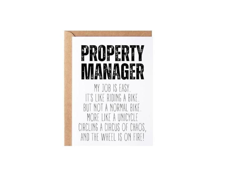 Property Manager Gift Card: Present for Men & Women product review