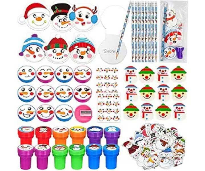 194pcs Christmas School Stationery Party Supplies product review