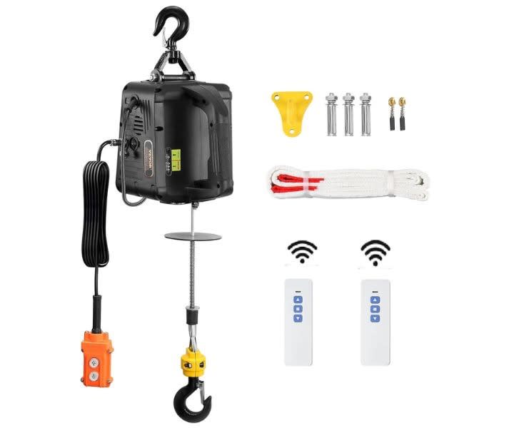 3in1 Electric Hoist Winch Crane 1100lbs Material Handling Tool product review