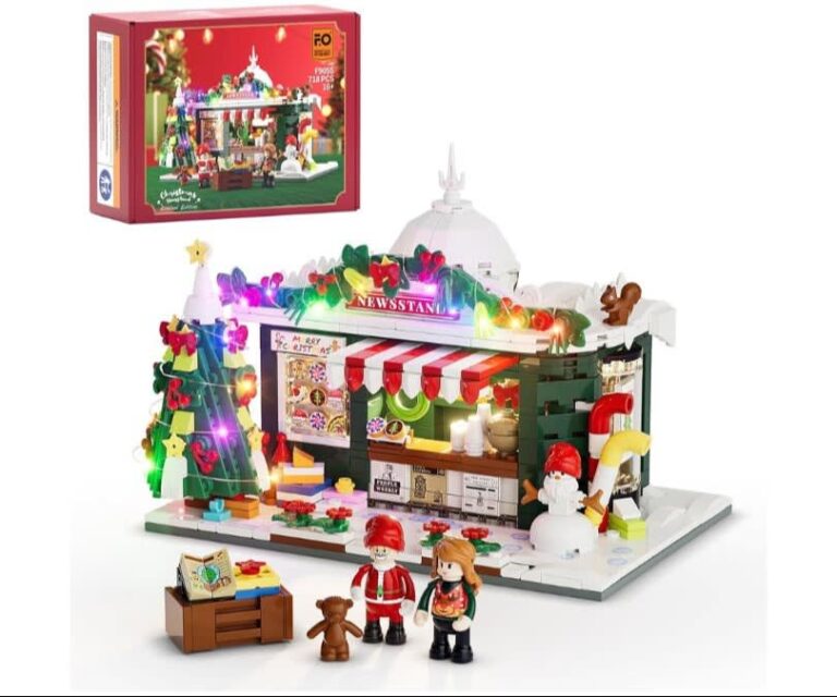 FUNWHOLE Christmas Newsstand LED Building Set, product review