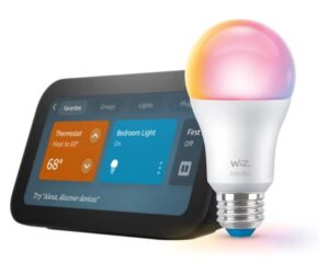 Echo Show 5 with WiZ 60W A19 LED Smart Color Bulb Review: Is It Worth It?