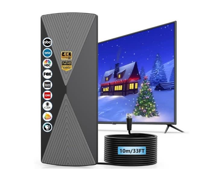 Long Range TV Antenna Supports 4K/1080p, Signal Booster product review
