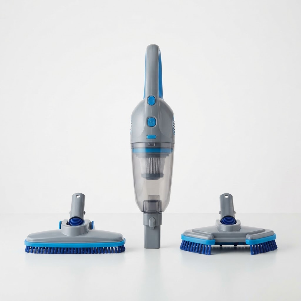 Intex Rechargeable Handheld Pool Vacuum with 2 Brush Heads